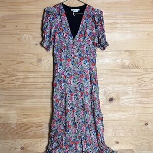 Floral V-Neck Women's floral Dress